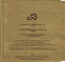 CD inlay 1, UK